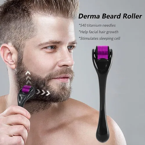 Miniatura 2 de Derma Roller para el cabello, barba, piel facial, cara, 540, titanio, Derma, rodillo cosmético, instrumento de belleza