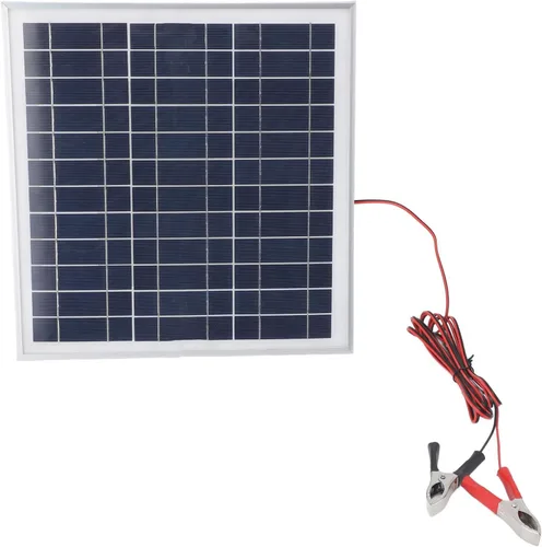 Miniatura 9 de Acouto : 50W Portable Solar Panel Monocrystalline Silicon Solar Panel with 9.8FT Cable 18V Red and Black Battery Clips RV Camping Hiking with Battery