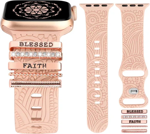 Anillos decorativos compatibles con correas de Apple Watch de 1.654 pulgadas, 1.614 pulgadas, 1.575 pulgadas, 1.496 pulgadas, 1.732 pulgadas, 1.732