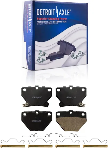 Miniatura 16 de Detroit Axle - Pastillas de Freno Delantero Izquierdo Reemplazo de Pinza de Disco para Dodge Ram 1500 Dakota Mitsubishi Raider - Juego de 3 piezas