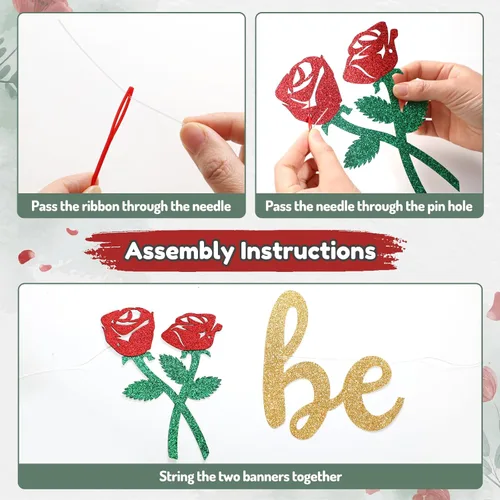 Miniatura 4 de Cartel con texto en inglés «Be Our Guest Beauty and the Beast» para fiestas de despedida de soltera, fiestas de compromiso