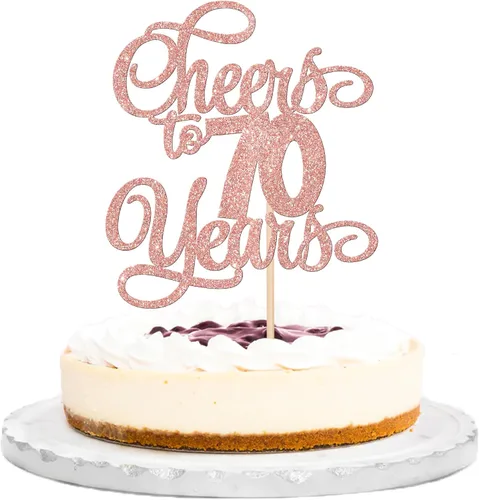 Miniatura 20 de 1 pieza de decoración para tartas de 40 años con purpurina para pastel de 40 años, 40 años, decoración fabulosa para tartas de cumpleaños de 40 Negro