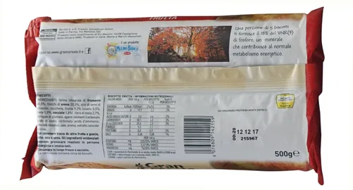 Miniatura 3 de Mulino Bianco: "Gran Cereale Frutta" ("Galletas de cereales de frutas"), galletas altas en fibras, paquetes de 17.63 onzas (17.64 oz) (paquete de 2)