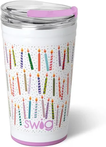 Miniatura 102 de Swig Life - Vaso aislante de 22 onzas, vaso de viaje para café con tapa, taza de café para viaje compatible con portavasos, de acero inoxidable