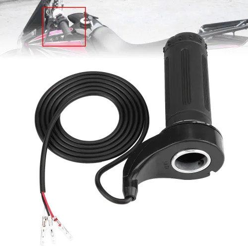Miniatura 5 de Empuñadura del acelerador, acelerador universal de velocidad de giro con conexión de 3 cables para scooter eléctrico, bicicleta, bicicleta