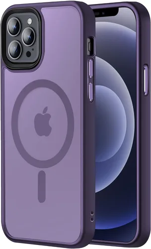 Miniatura 85 de Tigowos Magnetic Guardian - Funda diseñada para iPhone 11 Pro [probada en caídas de grado de 10 pies y compatible con MagSafe] Funda delgada Negro