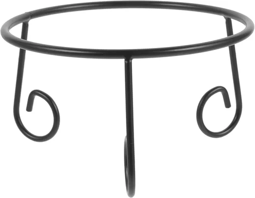 GANAZONO Soporte de exhibición de bolas de metal para jardín, patio, decoración al aire libre, base estable para bolas de cristal de 6 pulgadas y