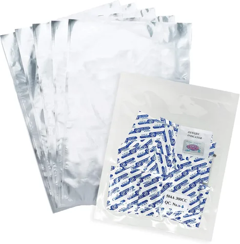 (20) bolsas Mylar de 4 mil 1 galón 10 x 16 pulgadas + (20) absorbentes de oxígeno de 300 cc para almacenamiento de alimentos de emergencia a largo