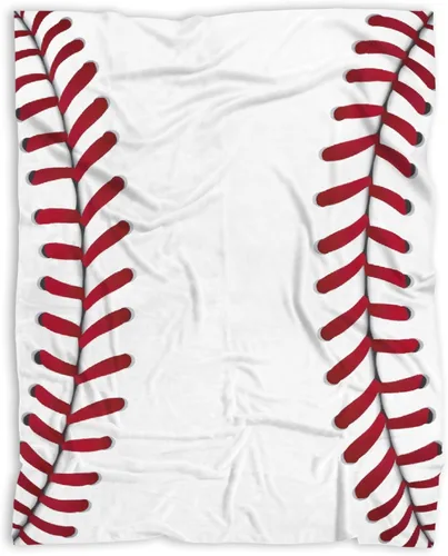 Miniatura 14 de Pindola Manta de Lanzamiento de Béisbol Americano Cálida Ligera Suave Acogedora Cálida Decoración del Hogar para Sofá, Sofá, Cama, Regalos del Día