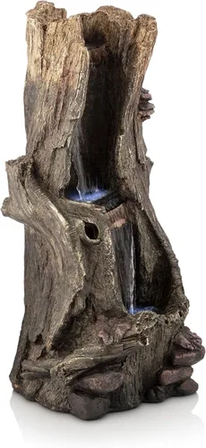 Miniatura 8 de Alpine WIN258 Fuente con ledes con motivo de cataratas de selva tropical, 41 pulgadas Gris