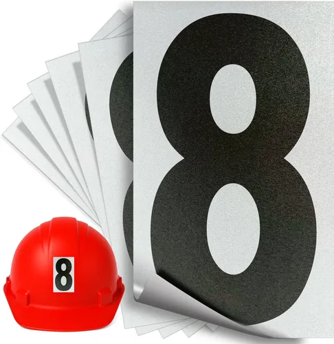 Miniatura 11 de iSYFIX Calcomanías de vinilo negro número 0 (Zero) – Paquete de 6 calcomanías de 1.5 pulgadas – Calcomanías de alta calidad, fondo reflectante
