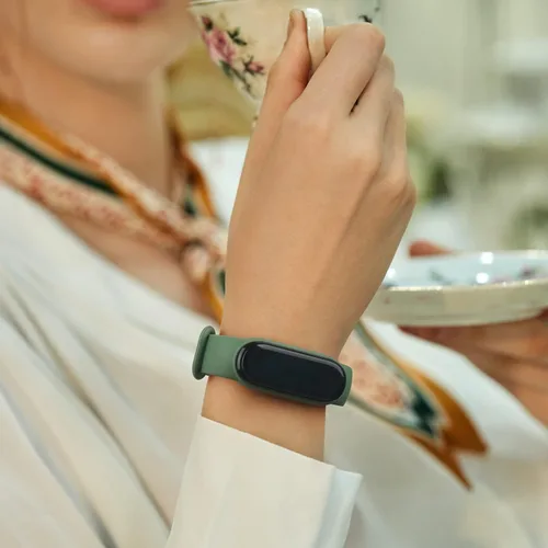 Miniatura 7 de Wanme Bandas para Amazfit Band 5 correas de repuesto para mujeres y hombres, paquete de 2 correas deportivas de silicona compatibles con Amazfit