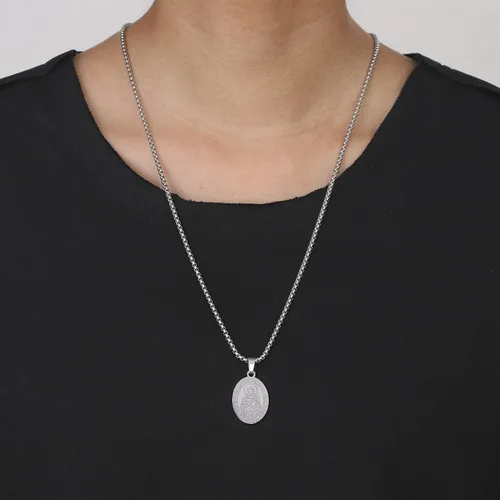Miniatura 6 de Collar de San Miguel, San MiguelVirgen MaríaRafaelJudeCristóbalBenedictoJoséPatrickFranciscoFlorianThomasAnthony, acero inoxidable, 24