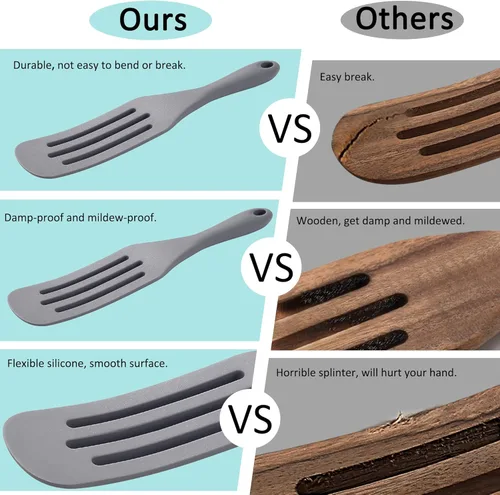 Miniatura 2 de Juego de espátulas de silicona Tongjude, juego de espátulas de silicona, utensilio de cocina resistente al calor para utensilios de cocina