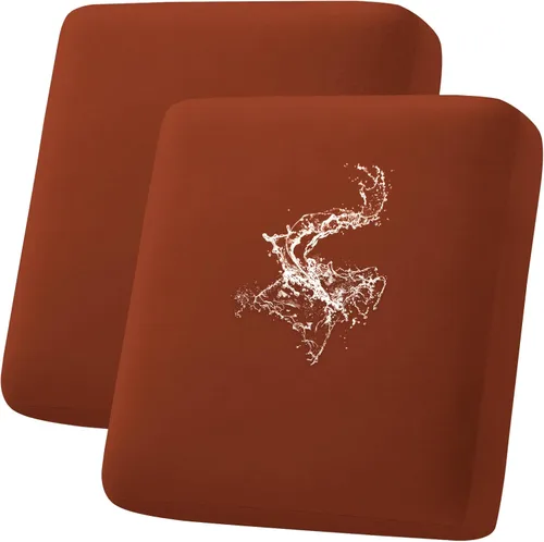 Miniatura 14 de hyha Fundas de cojín impermeables para sofá, funda elástica para asiento de sofá para perro, lavable, antideslizante, impermeable, fundas de cojín