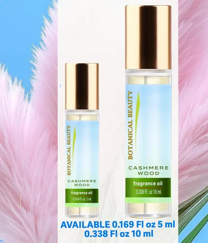 Miniatura 5 de Botanical Beauty Aceite de fragancia de madera de CASHMERE Rollerball Perfume, de larga duración, un aroma de lujo de mezcla de té blanco