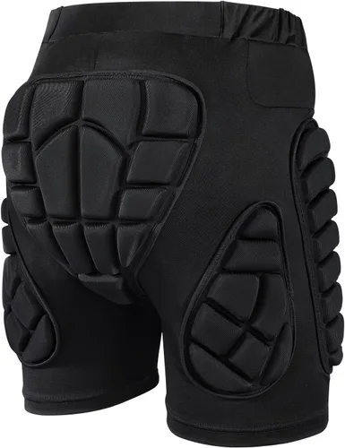 OHMOTOR® - Pantalones cortos acolchados para esquí, snowboard y patinaje para mujeres y hombres, protector de almohadilla para las nalgas,