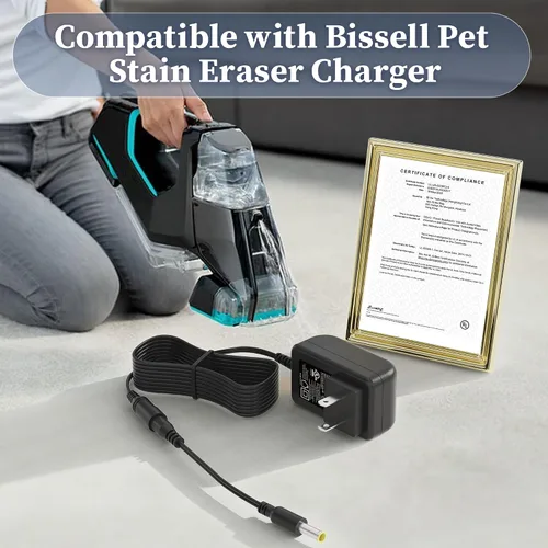 Miniatura 4 de Cargador para Bissell 2837 2842 2846 2877 Cable de alimentación para borrador de manchas de mascotas 1624554 Aspiradora portátil de mano Adaptador