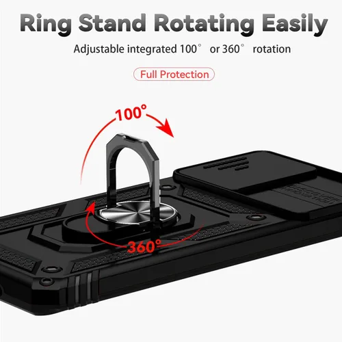 Miniatura 6 de Funda para Samsung Galaxy S20 con cubierta para lente de cámara, protector de pantalla HD, doble capa de grado militar, probada contra caídas