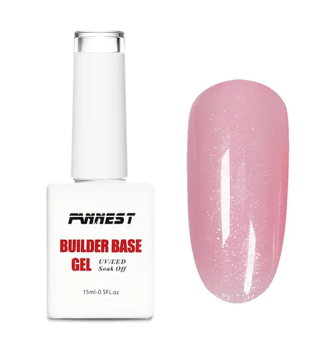 Miniatura 10 de Kit de Gel Constructor Gel Base de Goma Esmalte de Uñas, 15ml*2pcs (0.51 fl oz x 2 piezas) Para Engrosamiento de Uñas, Extensión de Fortalecimiento