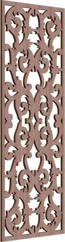 Miniatura 90 de Meadville Paneles decorativos de pared de madera con calado, 9 3/8 pulgadas de ancho x 24 3/8 pulgadas de alto x 1/4 de alto, aliso