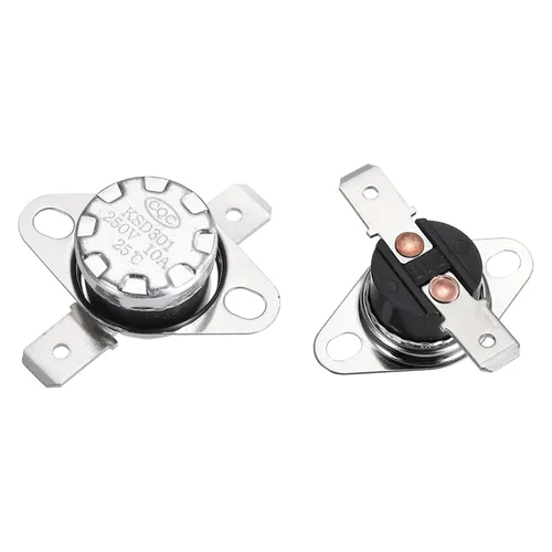 Miniatura 61 de uxcell KSD301 Termostato 32.0 °F/32 ° F 10 A Normalmente Cerrado N.C Ajuste Snap Disc Interruptor de temperatura para microondas, horno, cafeteras 2