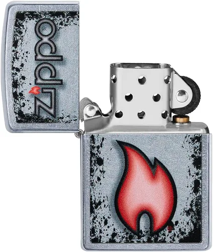 Miniatura 4 de Encendedores de llama Zippo plateado