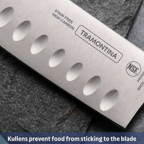Miniatura 5 de Tramontina Pro Series Cuchillo Santoku Forjado de 7 Pulgadas, Cuchillo de Chef Japonés