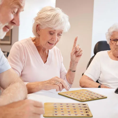 Miniatura 7 de MR CHIPS Tarjetas de bingo a prueba de atascos con ventanas deslizantes, 25 tarjetas de obturador de bingo reutilizables, 75 tarjetas de llamadas