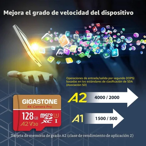 Miniatura 4 de 【Recuperación de datos de 5 años】 Tarjeta Micro SD de 128 GB, grabación de video 4K para GoPro, cámara de acción, DJI, Drone, Nintendo Switch, R/W