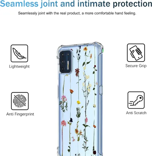 Miniatura 3 de Funda para Moto G Stylus 2021 4G Clear Flower Funda de teléfono TPU suave a prueba de golpes, antiarañazos, funda protectora para Motorola G Stylus