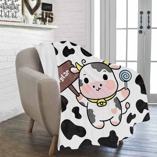 Miniatura 8 de Artsadd Manta de bebé personalizada para niños y niñas con nombre, manta personalizada con nombre de bebé con patrón de unicornio, manta