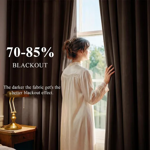 Miniatura 249 de StangH Cortinas de Terciopelo Verde Esmeralda de 96 Pulgadas - Cortinas Opacas de Terciopelo de Lujo Súper Suaves, Elegante Cobertura de Ventana