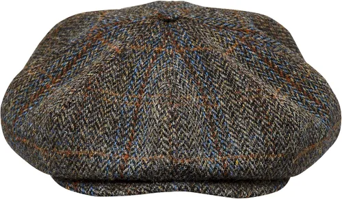 Miniatura 2 de Sterkowski Peaky Blinders Gorra 100 Harris Tweed Newsboy para hombre Sombrero clásico elegante de 8 paneles