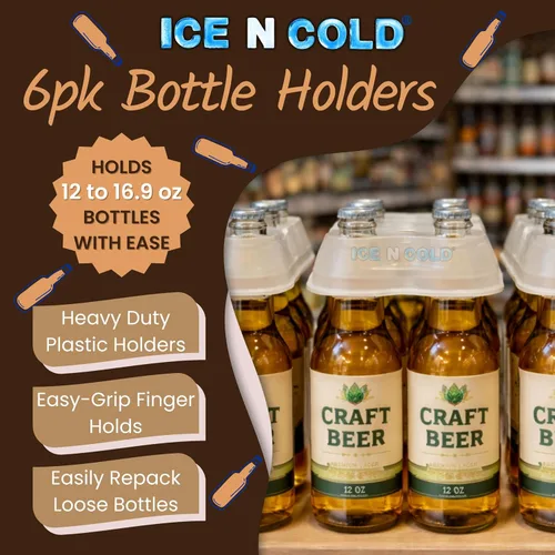 Miniatura 3 de Paquete de 6 botellas de plástico o vidrio de 12oz-16.9oz (225 unidades)