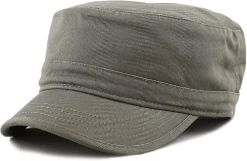Miniatura 25 de The Hat Depot Cadet Military Army - Gorra de béisbol de algodón lavado con teñido anudado y algodón lavado básico y desgastado, gorra de algodón
