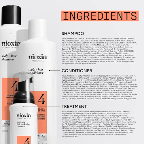 Miniatura 8 de NIOXIN Kits de sistema de engrosamiento del cuero cabelludo + cabello Para cabello natural, teñido y dañado con adelgazamiento ligero a progresado