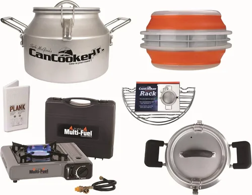 Miniatura 11 de CanCooker Paquete de olla de vapor de convección de 4 galones con libro de recetas de 100 páginas, aluminio anodizado duradero, compatible con Kit