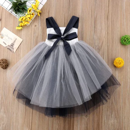 Miniatura 7 de Mameluco de sonrisa de Halloween para bebé recién nacida, traje de halter con lazo, vestido tutú