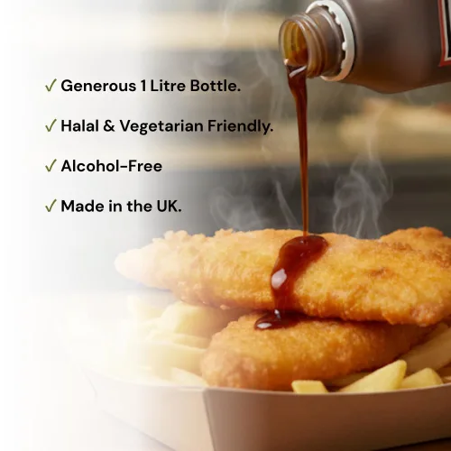 Miniatura 2 de Fish & Chip Shop Style - Condimento no preparado de 1 litro, paquete de repuesto para botella de vinagre - British Chippy