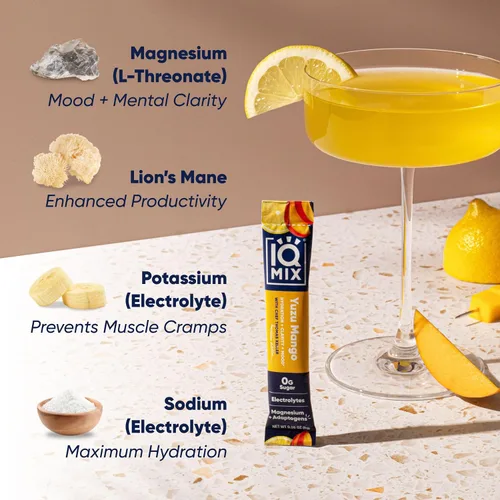 Miniatura 5 de IQMIX x Chef Thomas Keller - Polvo de Electrolitos para Hidratación – Fórmula 4 en 1 para Hidratación, Claridad Mental, Estado de Ánimo