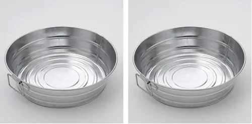Miniatura 10 de American Metalcraft MTUB63 Tina galvanizada natural con mango lateral - 27 oz, 6 pulgadas
