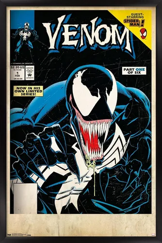 Miniatura 12 de Trends International Marvel Comics Venom - Póster de pared con cubierta protectora letal #1, 14.725 x 22.375 pulgadas, versión enmarcada de madera