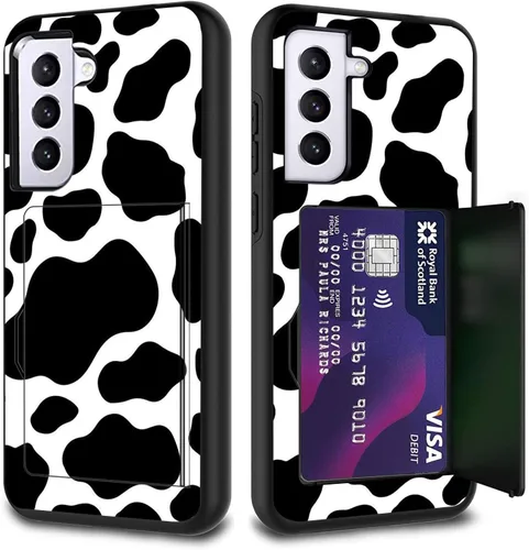 Miniatura 121 de Funda híbrida de doble capa con función atril para Samsung Galaxy A16 5G de 6.9 pulgadas, diseño de vaca con bandera estadounidense