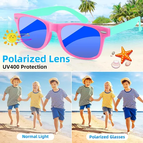 Miniatura 23 de Kids Sunglasses Party Favors Bulk, Neon Sunglasses with UV400 Protection for Gilrs Boys Kids