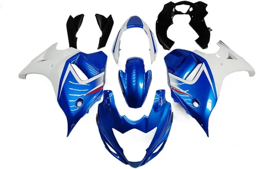 Miniatura 10 de FLPRO - Carenados completos de plástico ABS blanco plateado para Suzuki 1997-2007 GSXR1300 Hayabusa 1997 1998 99 00 2001 02 03 2004 05 2006 2007