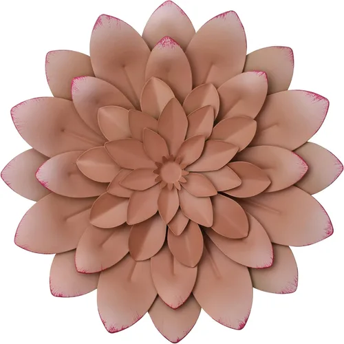 Miniatura 12 de Everydecor Decoración de pared colgante de suculentas, verde, pintado a mano, arte de flores de metal 3D para sala de estar, dormitorio, cocina