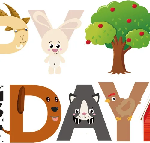 Miniatura 6 de Decoración de fiesta de cumpleaños de animales de granja, pancarta de feliz cumpleaños con guirnalda de banderines de corral para niños y niñas