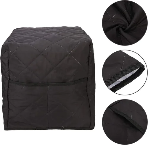 Miniatura 8 de Funda para cafetera, protección contra el polvo, algodón suave, color negro
