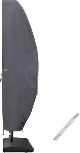 Miniatura 10 de Funda para Sombrilla de 6 a 9 pies para Sombrillas de Patio, Funda para Sombrilla de Mercado Impermeable y Duradera con Cremallera y Varilla